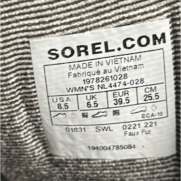 Sorel Womens  Tofino II WinterWaterproof Snow Boots Gray Houndstooth Size 8.5 - Picture 5 of 12